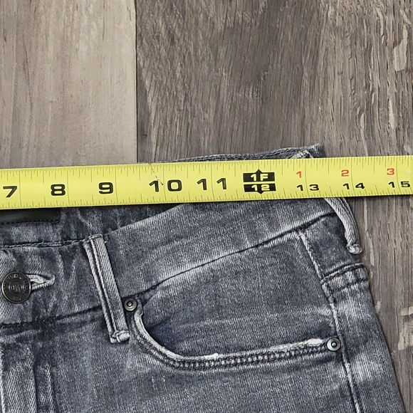 Mother High Waisted Looker Ankle Nick Fray Jeans - Picture 10 of 16